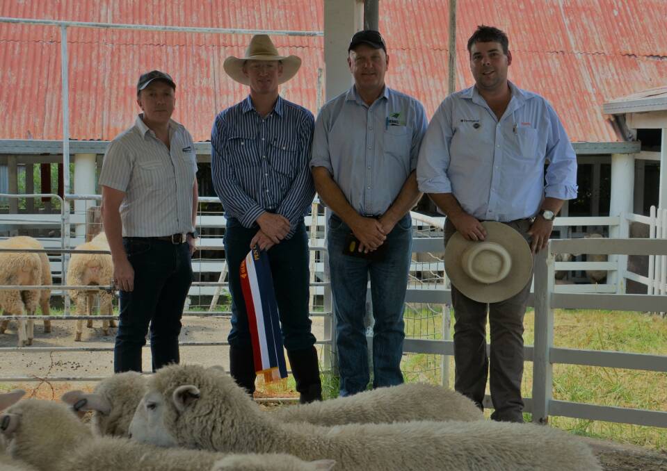 Left to right: Tony Grob, Peter Donnelly, competition judge Andrew Jackson and Kurt Parker.