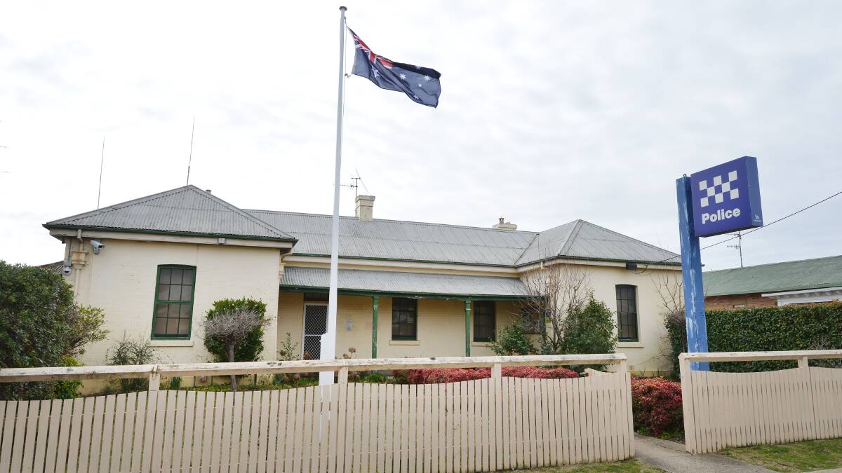 Charged: The 22-year-old was questioned at Glen Innes Police Station.