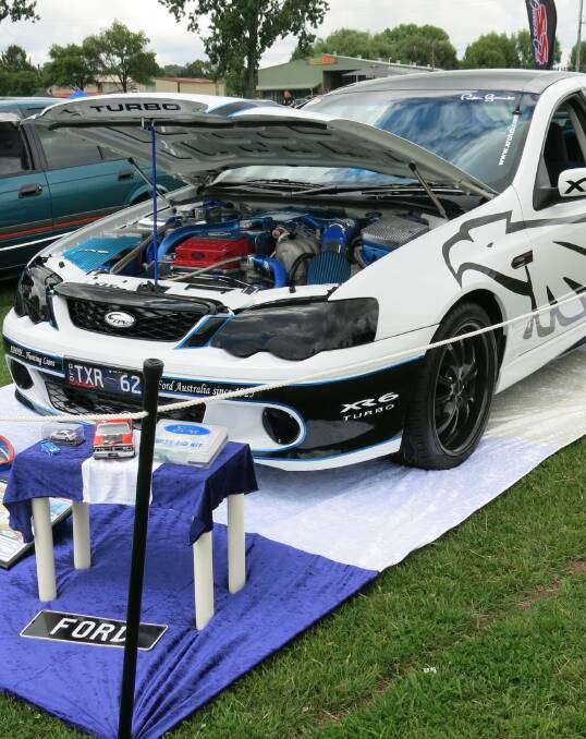 XR6 XR8 club member Michael Dutton, of Queensland, won last year's individual display with this car. Mr Dutton is a regular in the Ford vs Holden Show and Go.