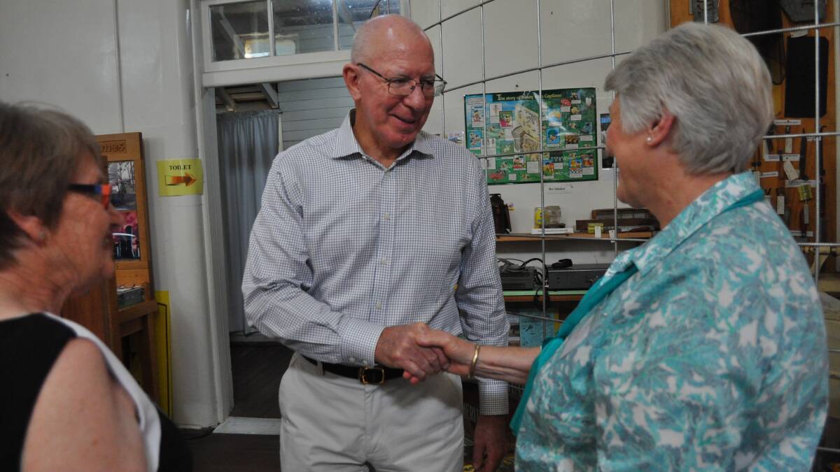 VISITOR: Governor David Hurley visits History House while in Glen Innes.