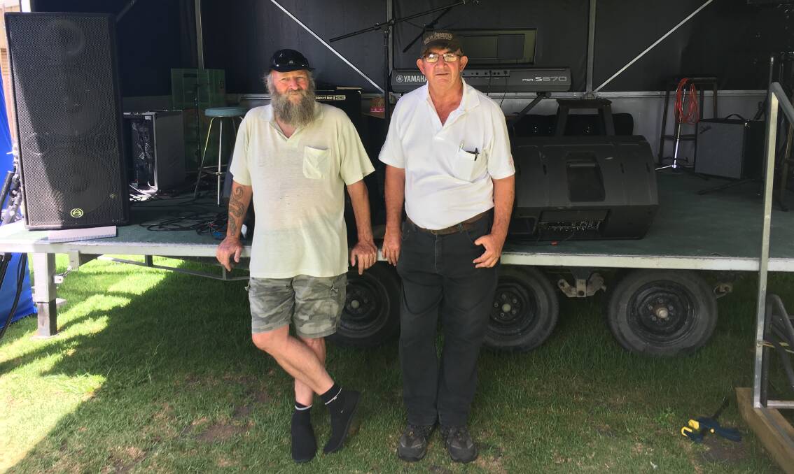 SUMMER SONGS: David Cowlishaw and Don Garrad are two of the organisers of the Australian High Country Music Festival held in Glen Innes and surrounding towns.