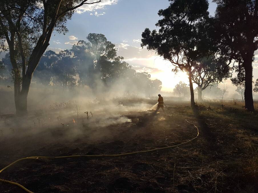 RED ALERT: Bush fire season is about to finish but emergency professionals say we should still be on red alert. Photo: Aaron Ray. 