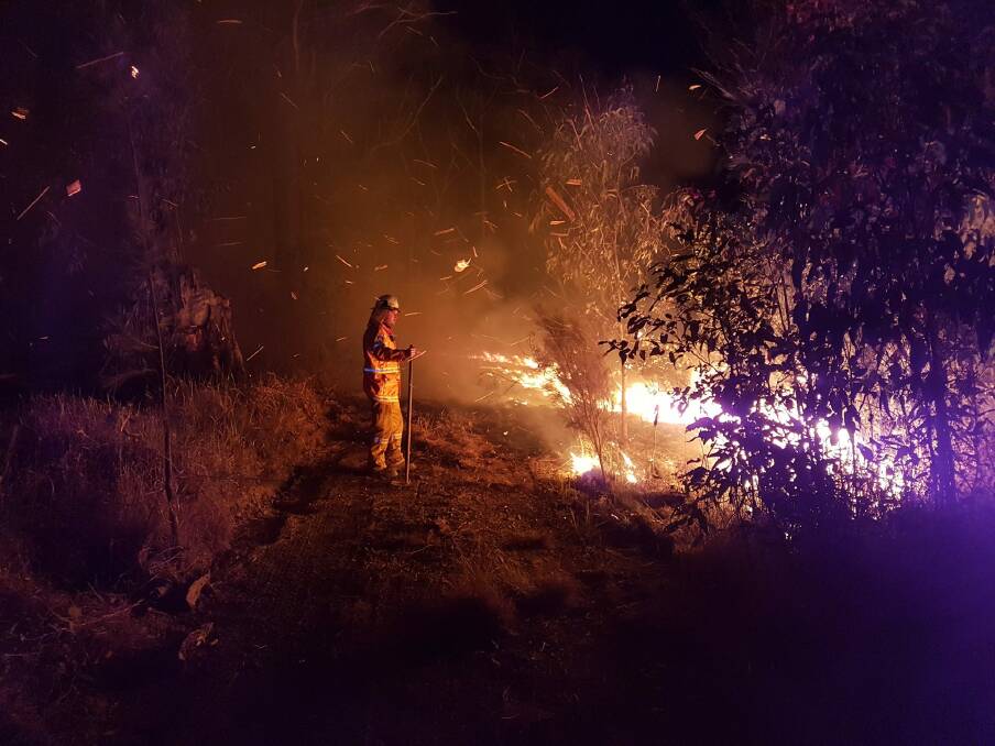 SPRING FIRES: Local RFS and National Parks crews are currently battling four bushfires in the Northern Tablelands. Picture: Dumaresq Rural Fire Brigade