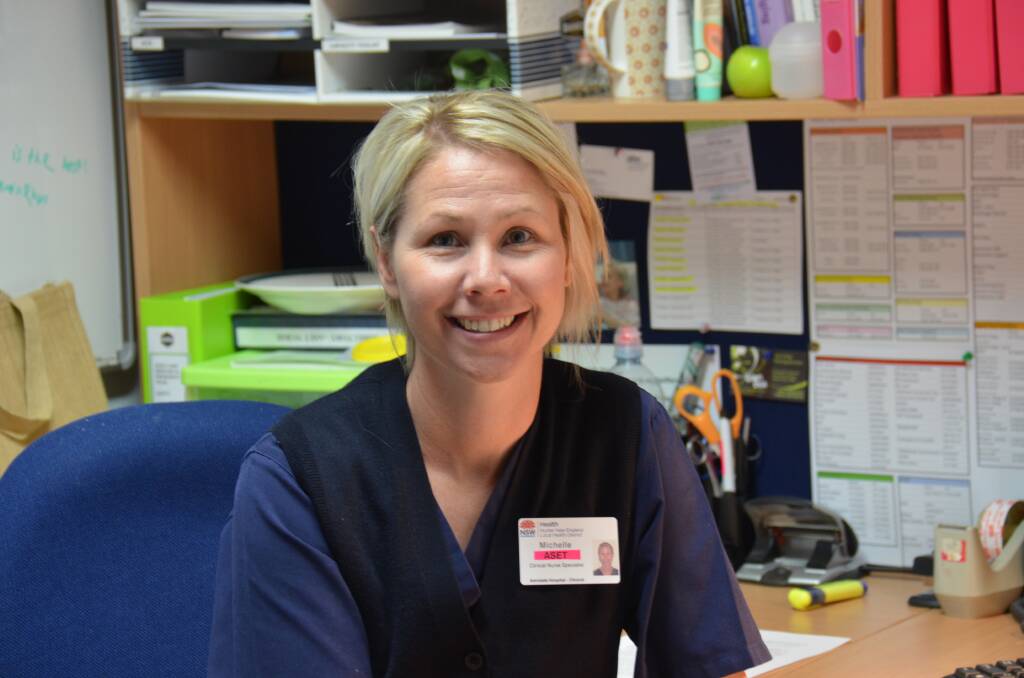 SPECIALIST NURSING: Armidale Hospital ASET nurse Michelle Widdison has been in her role since the program officially rolled out in Armidale 12 months ago. Photo: Rachel Baxter.