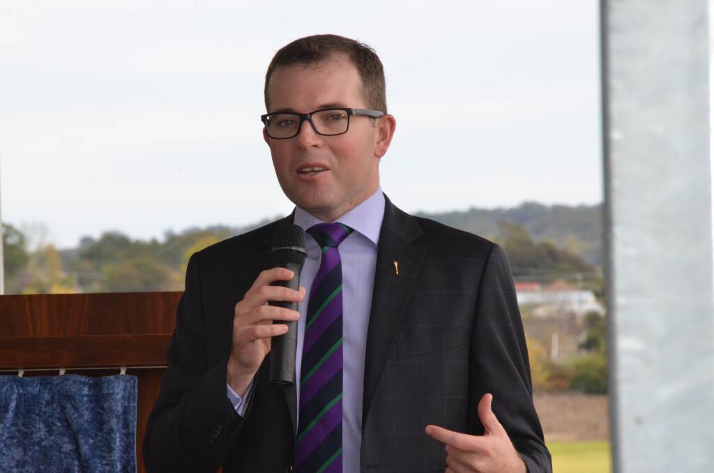 FUNDING SHOT: Adam Marshall announces $7 million funding for schools across the region. He said the money comes on top of a record spend in NSW schools.