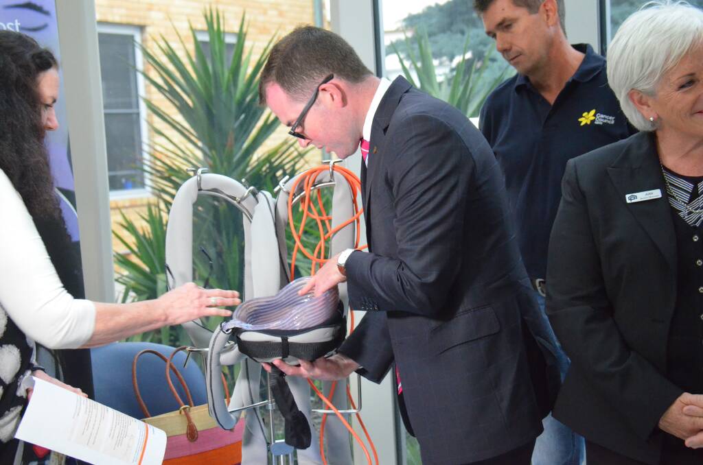 NEW TECHNOLOGY: Northern Tablelands MP checks out the new equipment at Armidale Hospital on Monday. Photo: Rachel Baxter.