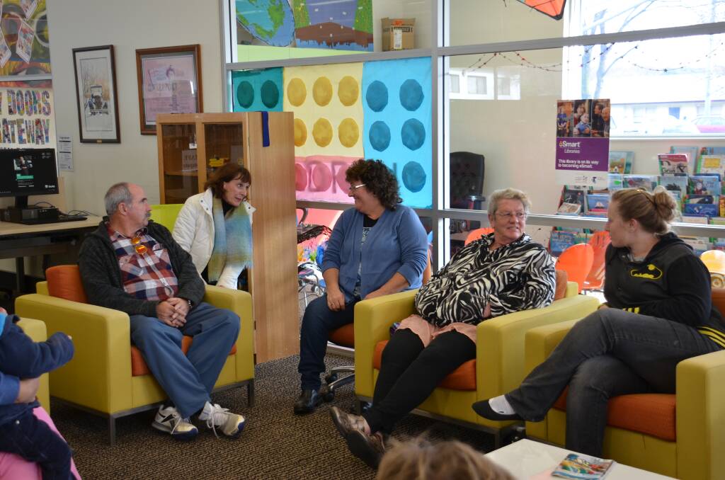 Parents meeting to discuss the issue at the Glen Innes Library last week.
