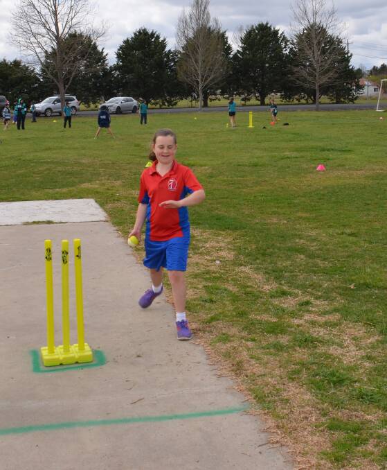 COME IN SPINNER:  Beth Arandale bowled a few spinners for St Joseph's. 