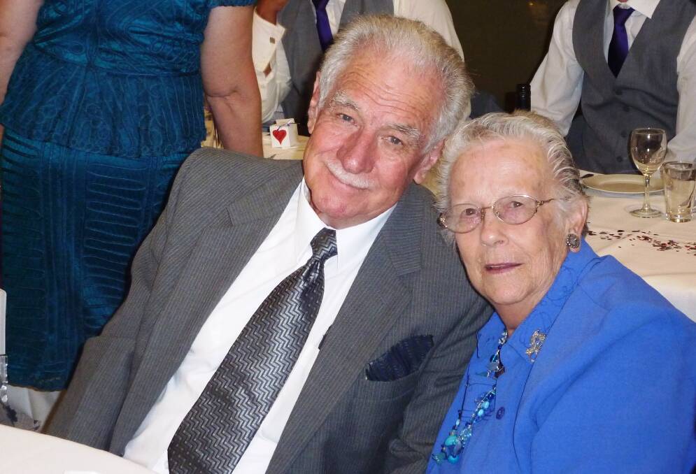 LOVE IS IN THE AIR: Geoff and Joan Parker celebrated their 60th wedding anniversary recently.
