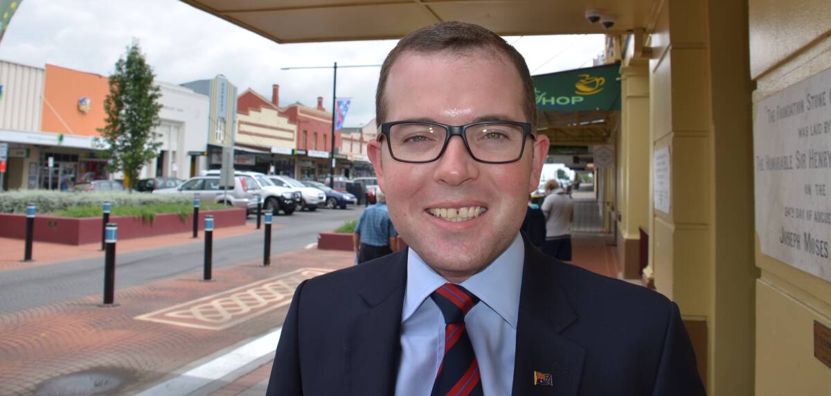 BACKING BAIRD: Northern Tablelands MP Adam Marshall has backed Premier Mike Baird’s change of heart over the greyhound racing ban.