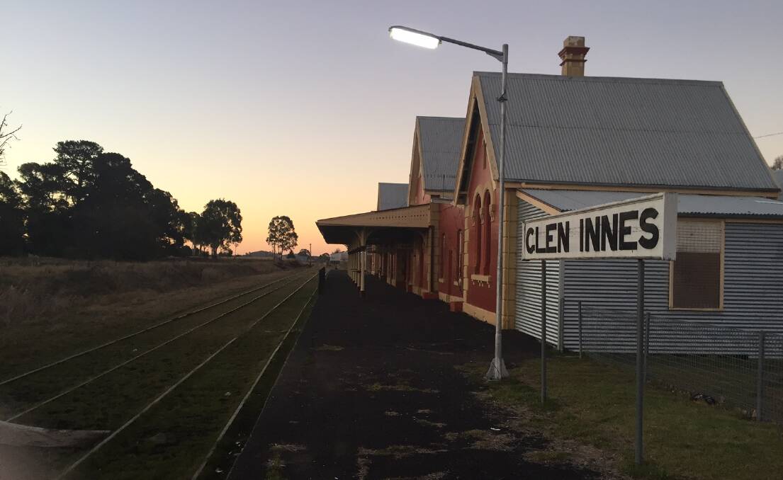 Glen Innes Station: will the trains ever use the rails again or is the future for bikes, boots and horses?