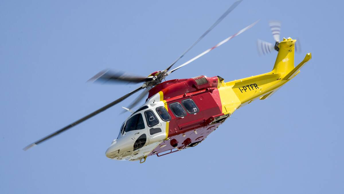 SOON FLYING OUR WAY: The new AW139 rescue helicopter.