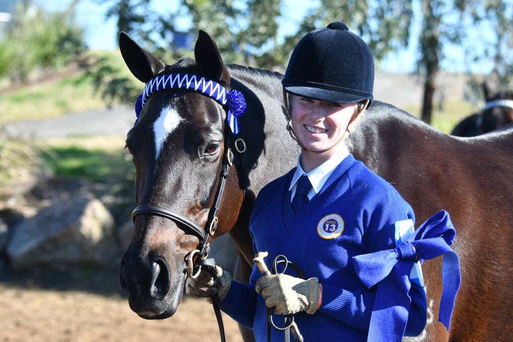 TOP EFFORT: Walcha's Shae Partridge won multiple classes at the NSW Pony Club championships in Tamworth in early July. Photo: Julie Wilson 