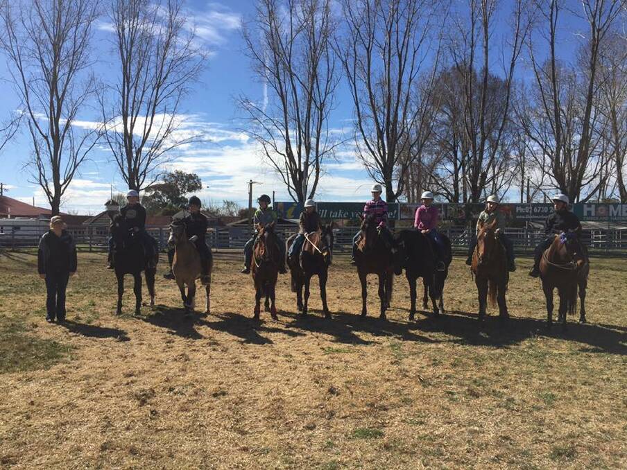 READY TO ROLL: Glen Innes' pony clubbers were back in action for the club's Rally Day on Sunday. 