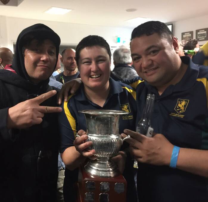 NEW HEIGHTS: Alana Thomas, centre, was nominated for the Australian Rugby Union's Community Coach of the Year Award which will be announced next Thursday. 