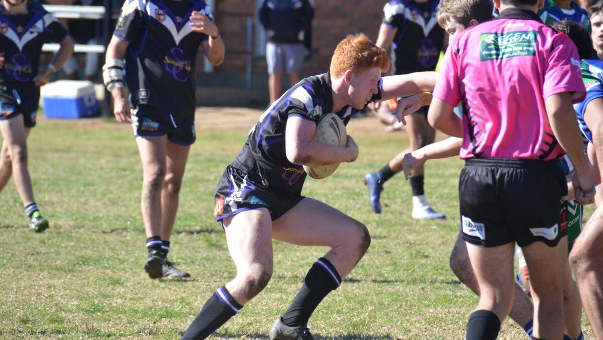 PROMISE: Alex Fisher, pictured earlier this year, is one of the players from this year's Glen Innes Magpies side who will remain in the under 18 competition next year. 
