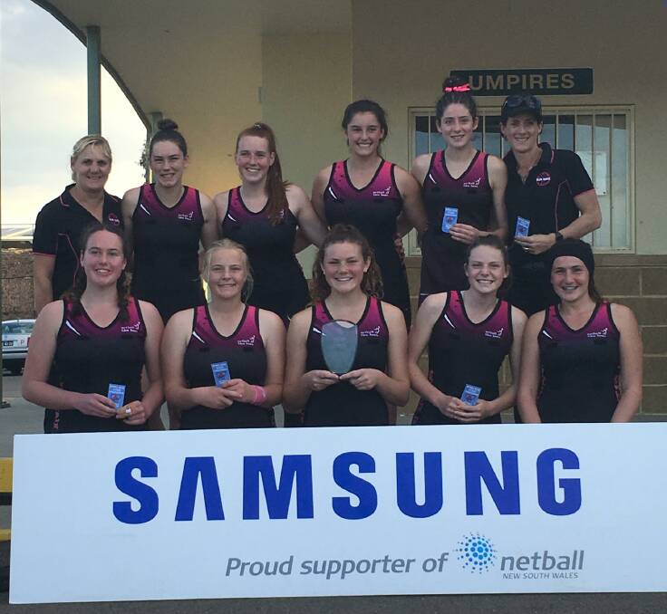 CHAMPIONS: The under 17s Glen Innes netball team won division three at the state championships. They will head back next year in division two. 