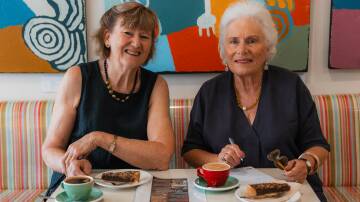 Jenni Birch and Margi Kirkby, who founded Moree on a Plate 20 years ago. Pictures supplied. 