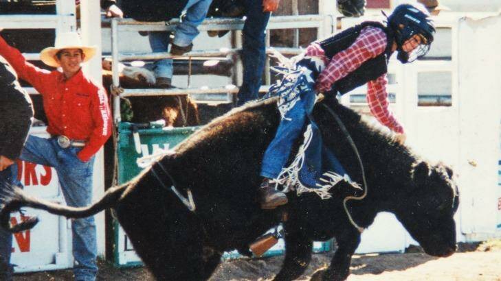 Lachlan Richardson has been riding bulls since he was a child.  Photo: supplied