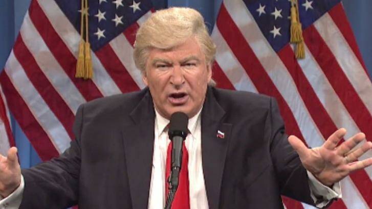 Would be welcome: Alec Baldwin as Donald Trump on <i>Saturday Night Live</i>. Photo: NBC