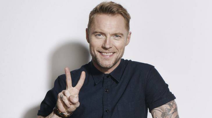 Ronan Keating has been working on his pitch. Photo: Channel Nine