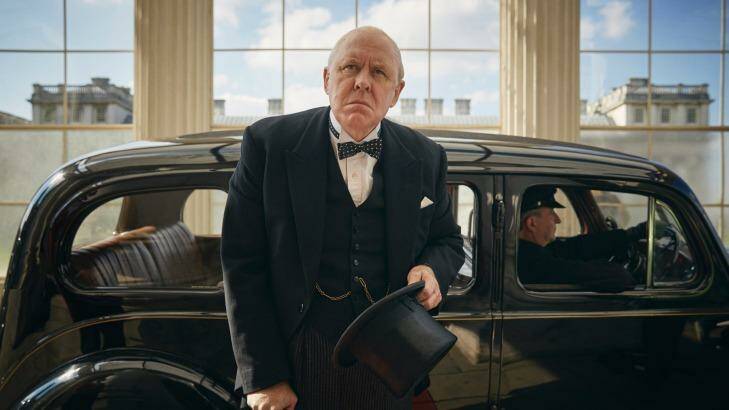 The Crown stars John Lithgow as Winston Churchill. Photo: Robert Viglasky/Netflix