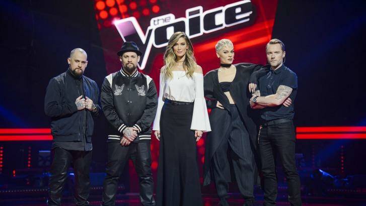 <i>The Voice</i> coaches are ferocious in their competition for talent. Photo: Channel Nine
