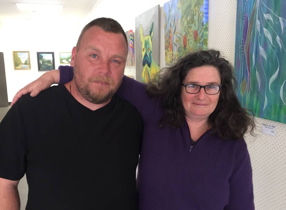 Bradly Kennedy and Anita Stewart, Curators at "Art on the Corner"
