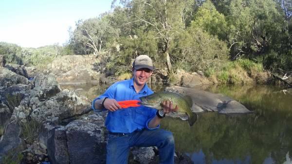 Fishing: Angus Walsh recently had success catching this Murray cod and of course, successfully released it. He wasn't prepared to share the location of his secret fishing hole though.