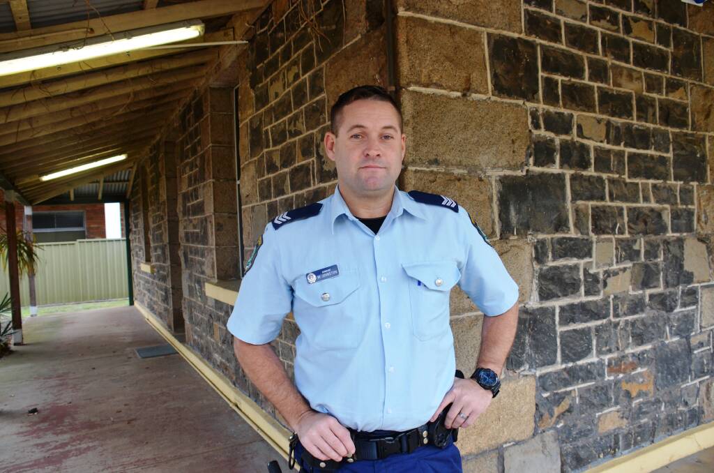 ON THE BEAT: Sergeant Mark Johnston wants to get out and into the community more.