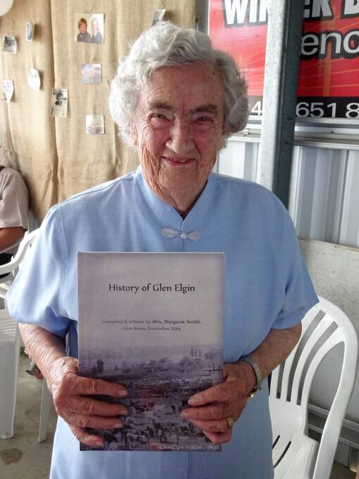 SELLING LIKE HOT CAKES: Margaret Smith with her popular book about Glen Elgin.