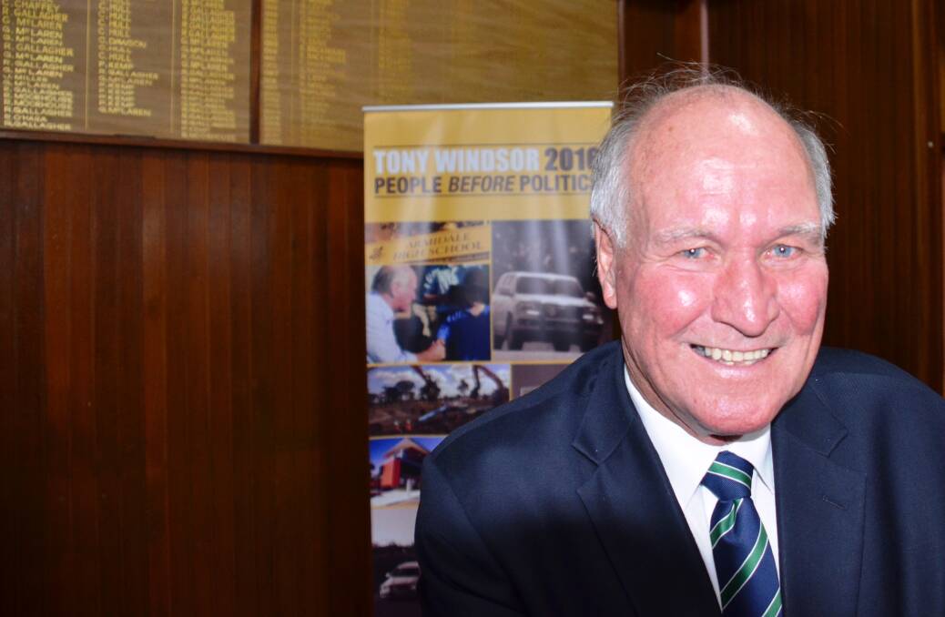 INDEPENDENT candidate for New England Tony Windsor