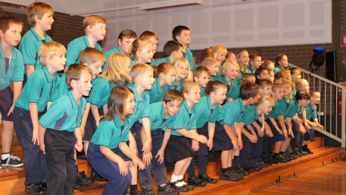 It was 'all aboard' when Glen Innes Public School K-2 students sang 'A Sailor Went to Sea', along with all the actions.