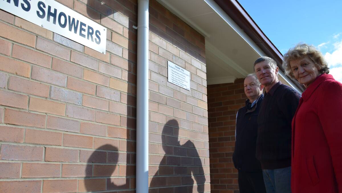 o Easy access: Glen Innes Showground Trust members Patric Millar, John Lyn and Jo Cameron want to improve accessibility for all showground users.