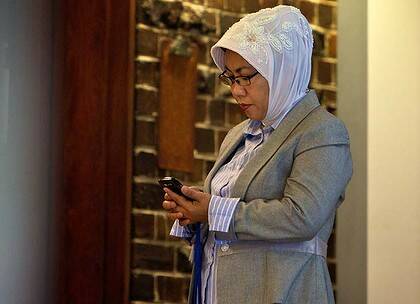 No verdict yet ... Nita Iskandar is charged with being an accessory.