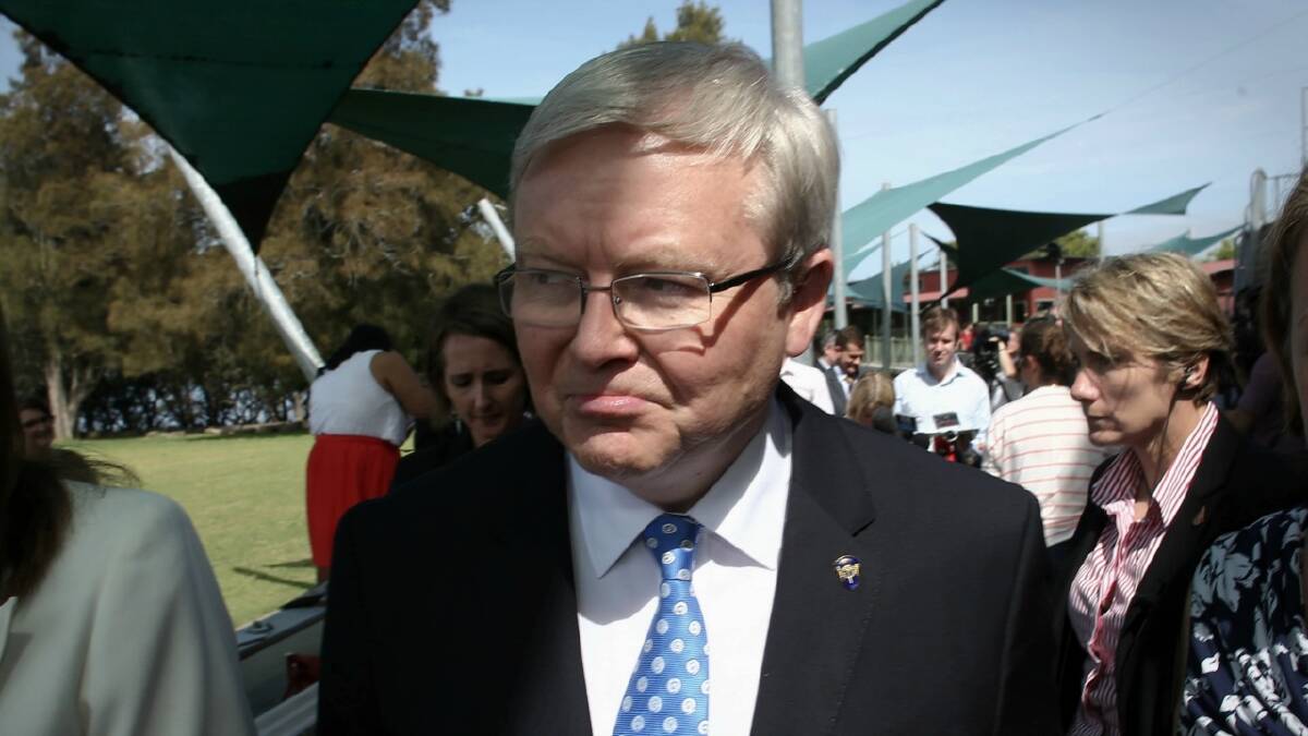 Defeated Prime Minister Kevin Rudd. Photo: Andrew Meares