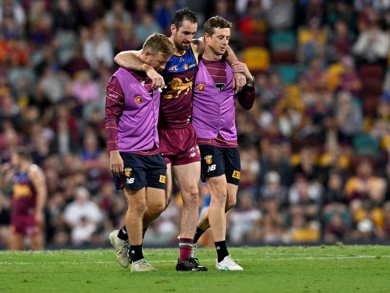Brisbane's Darcy Gardiner is one of several Lions to have suffered a season-ending knee injury. (Darren England/AAP PHOTOS)