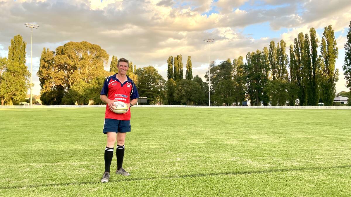 Peter Haynes is the Molong Magpies Rugby Union Club's debut women's squad coach. Picture by Emily Gobourg.