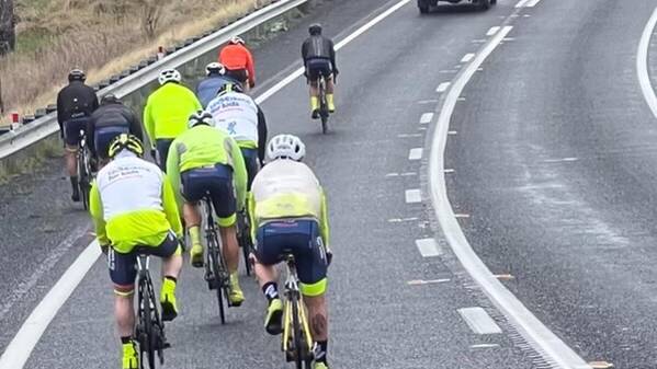 Cyclists on the road from Brisbane to Sydney via Glen Innes, Armidale, Tamworth and Muswellbrook to raise funds for medical equipment for sick babies and children in regional hospitals. Pictures supplied