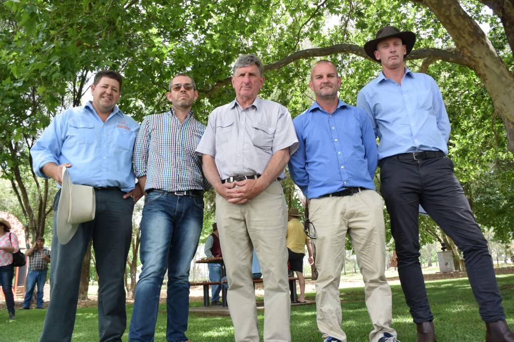 ALTERNATIVES: Pete Mailler (CountryMinded), Peter Wills (Greens), Rob Taber (indepedent), Jeff Madden (independent) and Dean Carter (independent). Photo: Jamieson Murphy