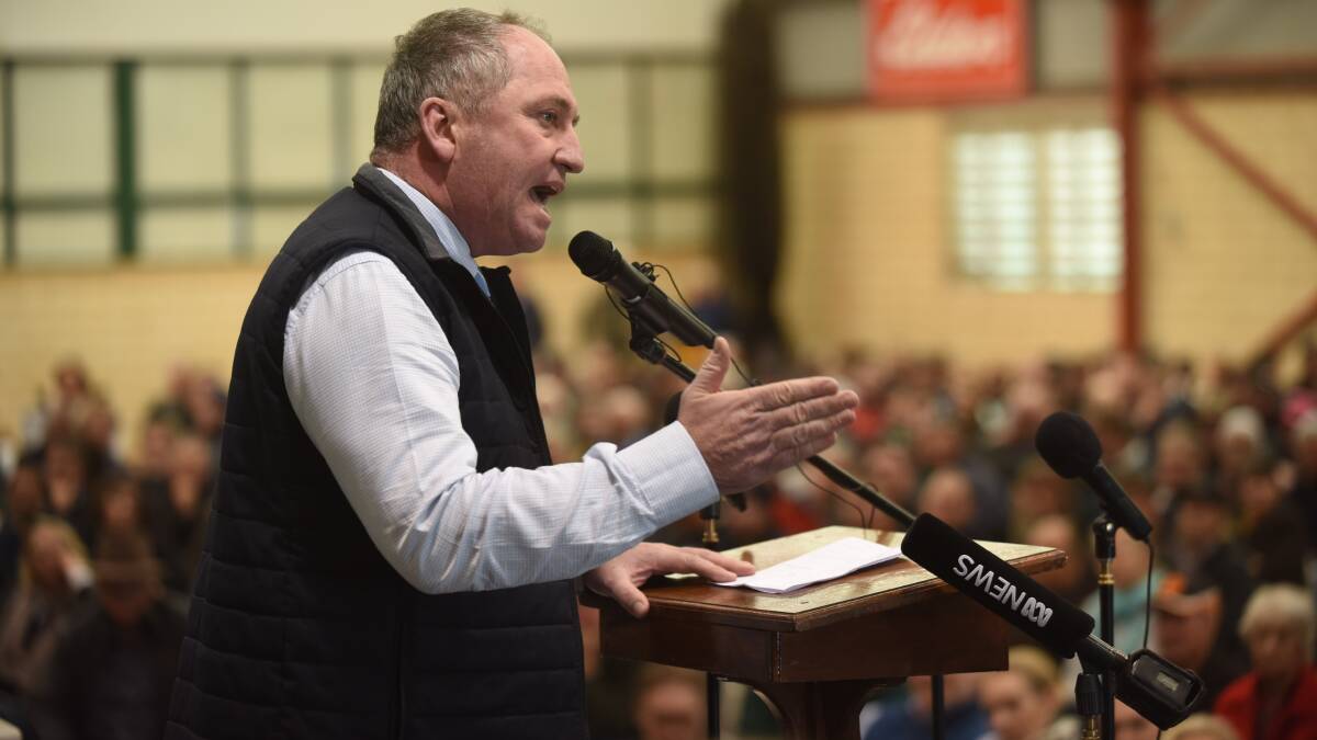SAME ISSUES: Barnaby Joyce justified the trip, saying the threat facing WA sheep farmers were the same as the ones facing New England sheep farmers.