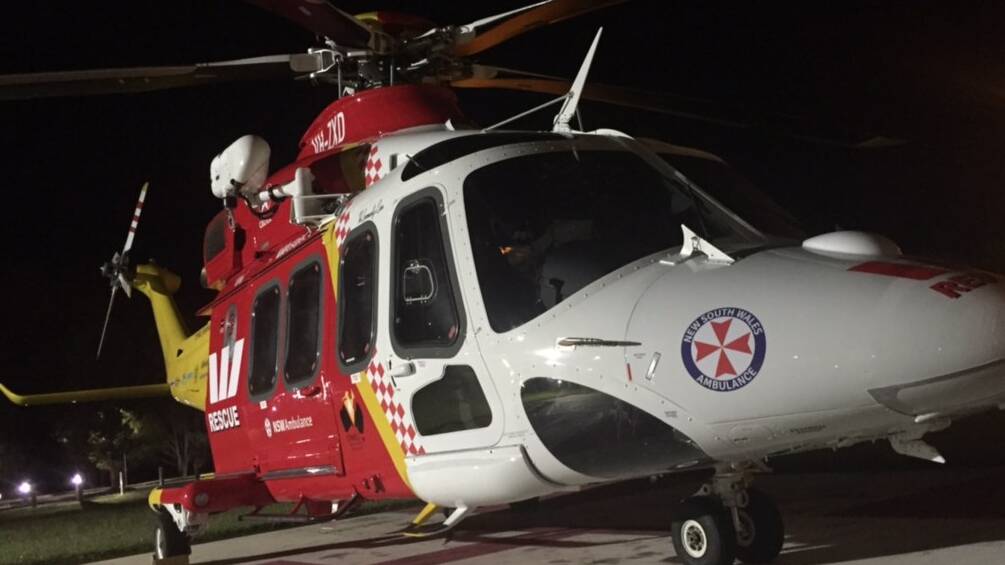 Emergency missions: Both the Lismore and Tamworth-based Westpac Rescue Helicopters, pictured, were called to Glen Innes on Friday night. Photo: WRHS