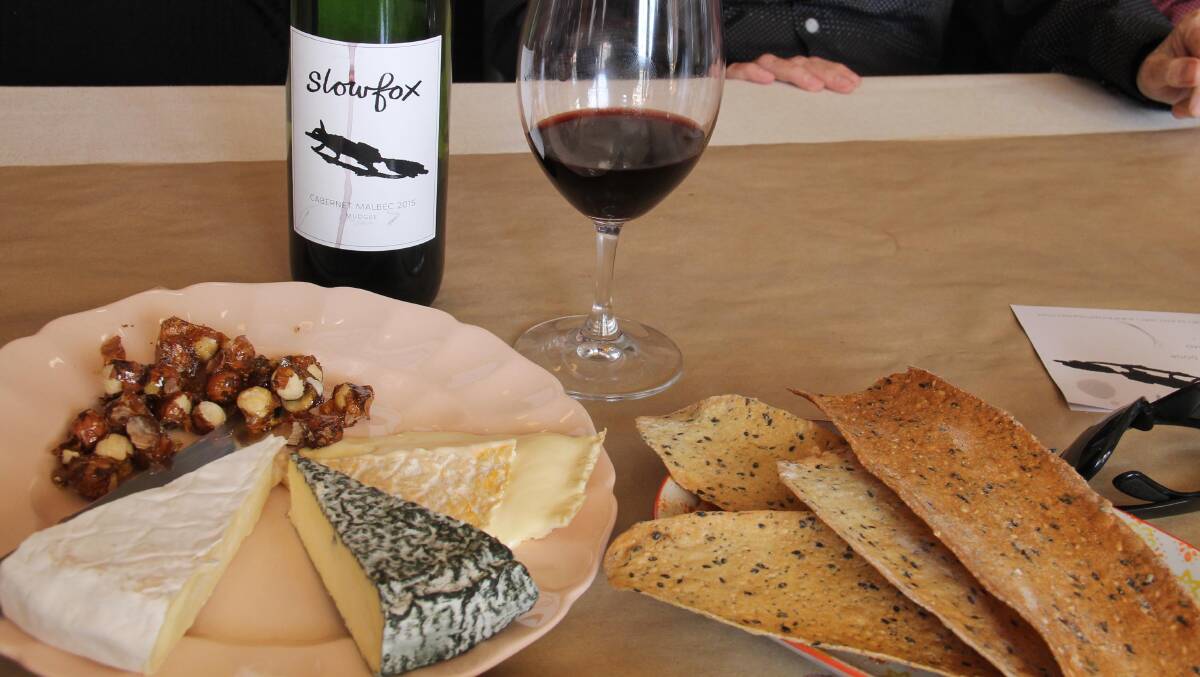 A great finish to a great meal … local cheeses at Slowfox Wines’ long lunch.