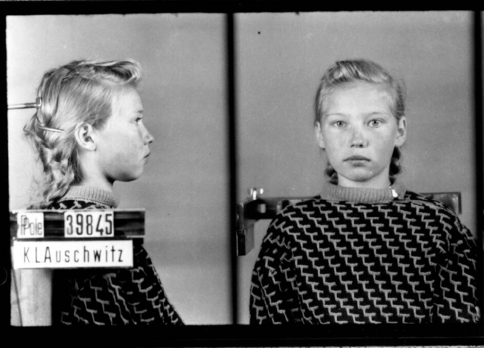 Young Polish political prisoner Rozalia Kowalczyk was registered under the
number 39845. Picture: Supplied