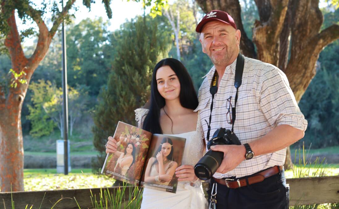 STAGE SET: Glen Innes' Charlotte Archibald and photographer Dallas C Lawrence have made the pages of the American 'Dreamy Magazine' after taking the perfect shots at a morning photoshoot near Inverell. Photo: Jacinta Dickins