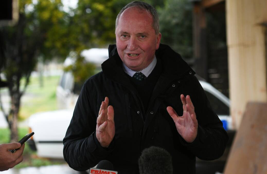 DIGITAL THINKING: New England MP Barnaby Joyce is pushing for remote parliamentary voting to be implemented. Photo: Gareth Gardner 270720GGB09