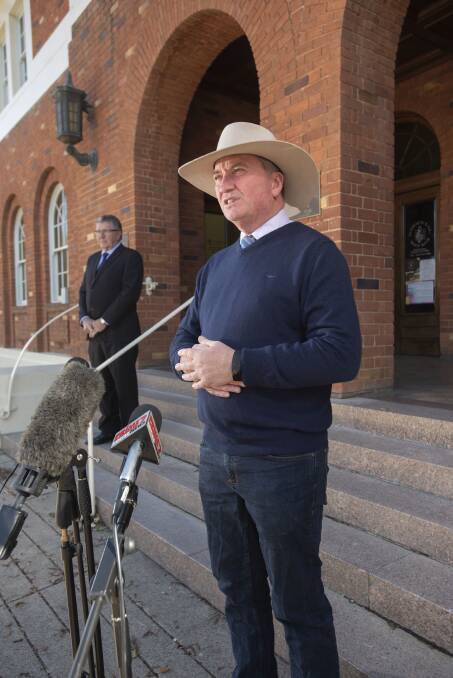 ALL FOR ONE AND ONE FOR ALL: New England MP Barnaby Joyce is calling for the country's COVID-19 response to be run at a national level. Photo: 040520PHA046