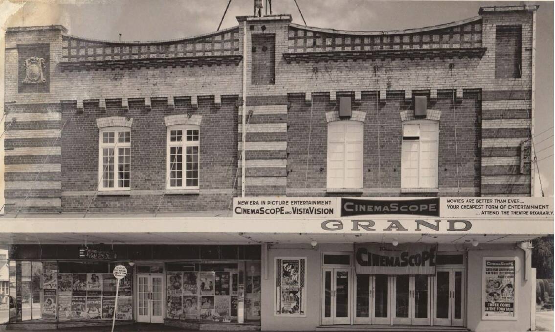 GOLDEN AGE: Glen Innes' Grand Theatre in 1956, which was then showing Three Coins in the Fountain. Picture: Supplied