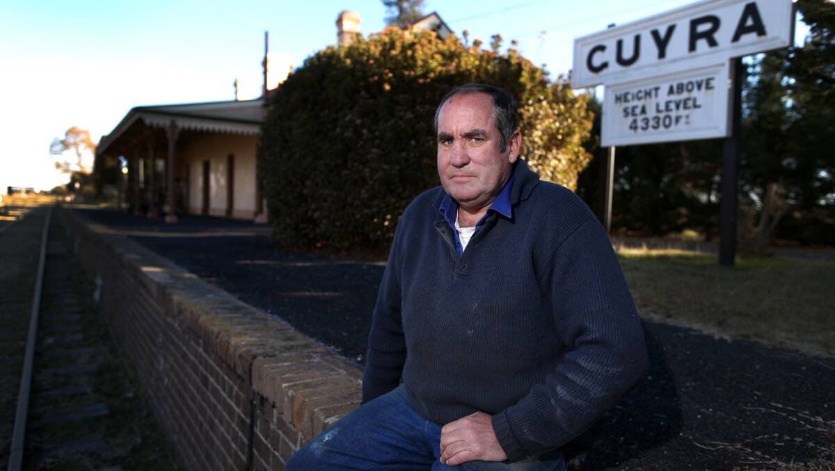 LINE ADVOCATE: Rob Lenehan wants the old railway line to remain despite the NSW Government decision 