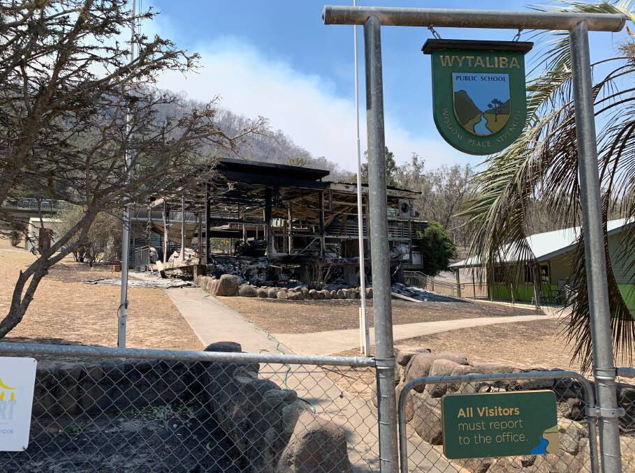 Wytaliba Public School was destroyed by the Kangawalla fire.